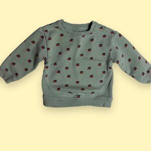 Cloud Island Christmas pattern baby sweatshirt size 18 months